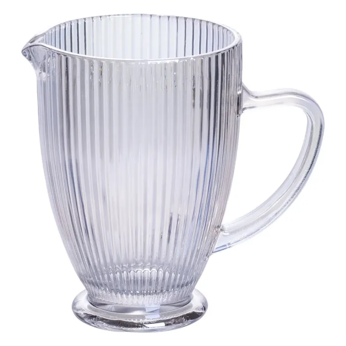 Глечик скляний 1,2 л ребристий фігурний HP7118RB (HP7118RB) - зображення 1