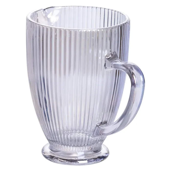 Глечик скляний 1,2 л ребристий фігурний HP7118RB (HP7118RB) - зображення 3
