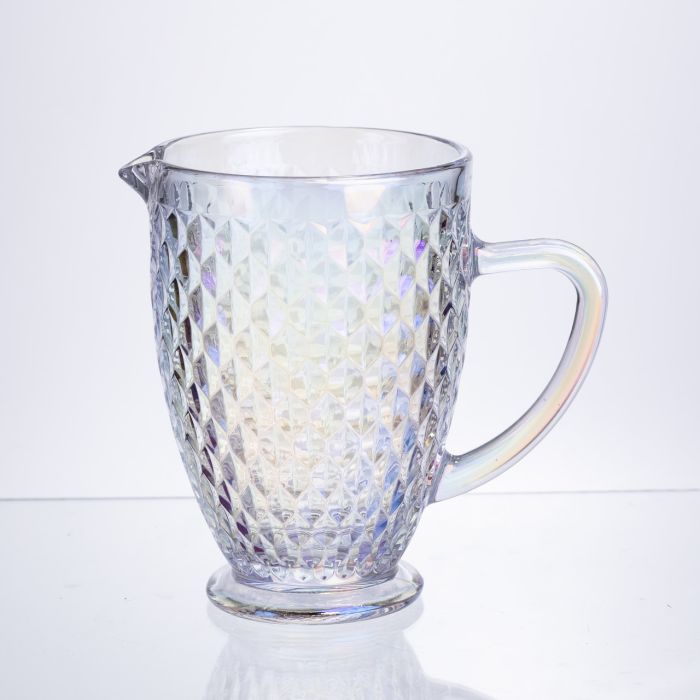 Глечик для напоїв 1.2 л із товстого скла фігурний rainbow HP-19-251 (HP-19-251) - изображение 1