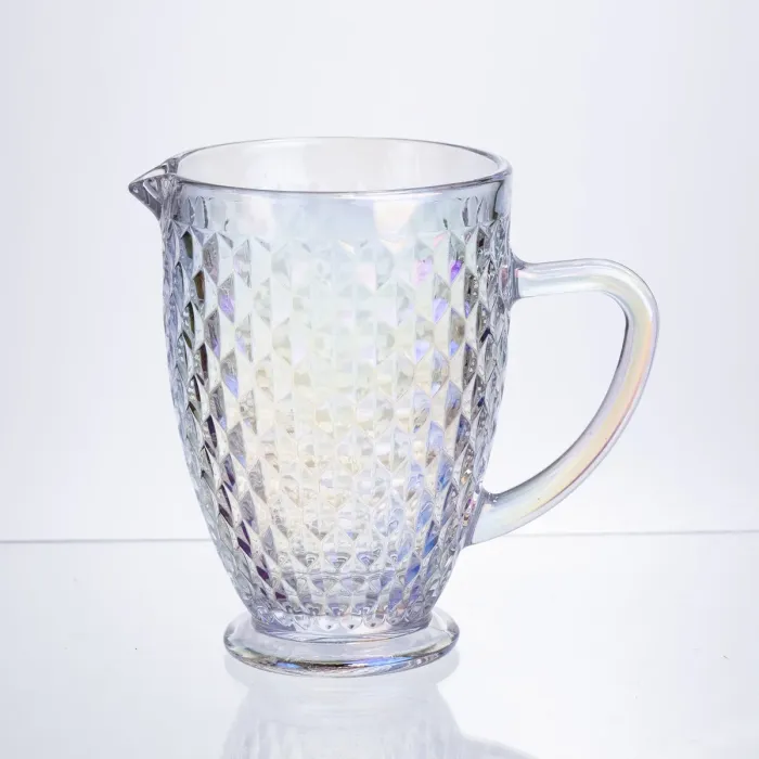 Глечик для напоїв 1.2 л із товстого скла фігурний rainbow HP-19-251 (HP-19-251) - зображення 1