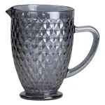 Глек для напоїв 1 літр для компоту, мохіто, лимонаду, сангрії скляний глек з ручкою Сірий HP-19-114 (HP-19-114)