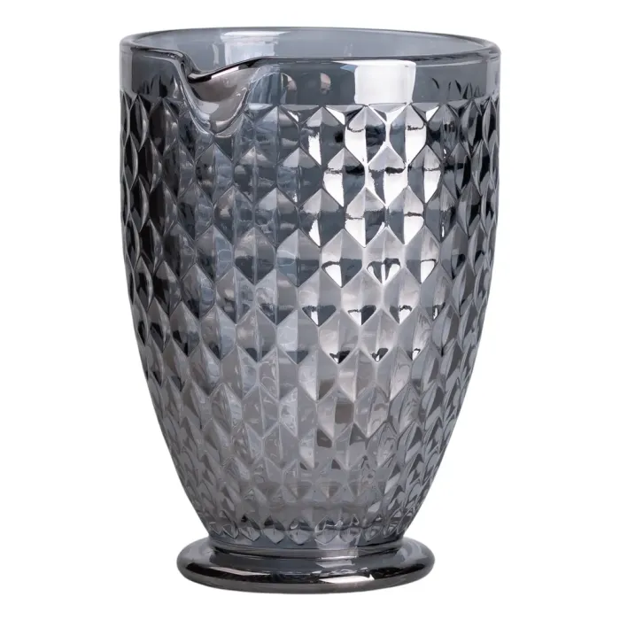 Глек для напоїв 1 літр для компоту, мохіто, лимонаду, сангрії скляний глек з ручкою Сірий HP-19-114 (HP-19-114) - зображення 2