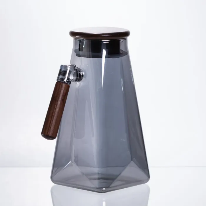 Глечик для напоїв скляний 1.8 л з бамбуковою кришкою 64486-73 (64486-73) - зображення 4