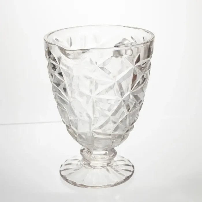 Глек скляний для компоту 1.2 л прозорий ребристий фігурний графин для лимонаду HP-19-163 (HP-19-163) - изображение 2