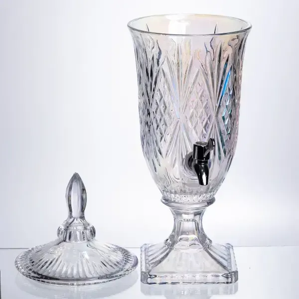 Лимонадниця Crystal Trinity 2 літри з краном для соку мохіто молока напоїв HP-19-301 (HP-19-301) - зображення 1