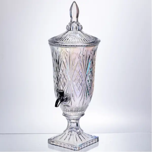 Лимонадниця Crystal Trinity 2 літри з краном для соку мохіто молока напоїв HP-19-301 (HP-19-301) - зображення 2