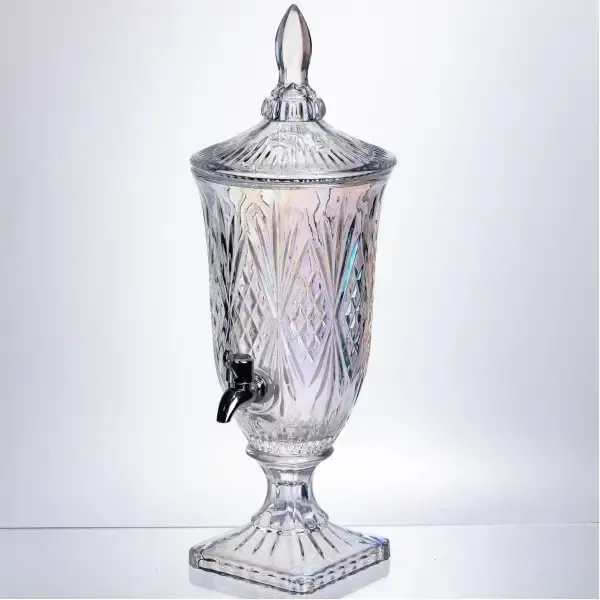 Лимонадниця Crystal Trinity 2 літри з краном для соку мохіто молока напоїв HP-19-301 (HP-19-301) - зображення 2