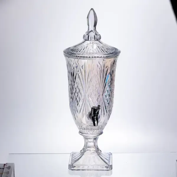 Лимонадниця Crystal Trinity 2 літри з краном для соку мохіто молока напоїв HP-19-301 (HP-19-301) - зображення 4