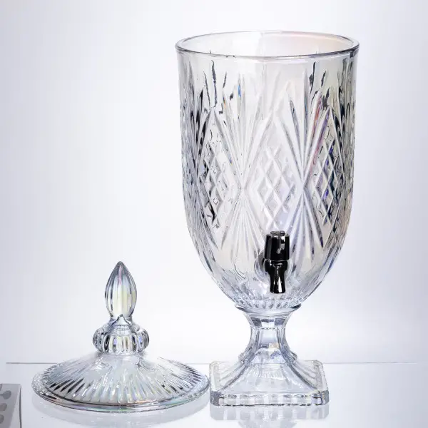 Лимонадниця Crystal Trinity 5 літрів із краном для мохіто-сока напоїв HP-19-303 (HP-19-303) - зображення 1