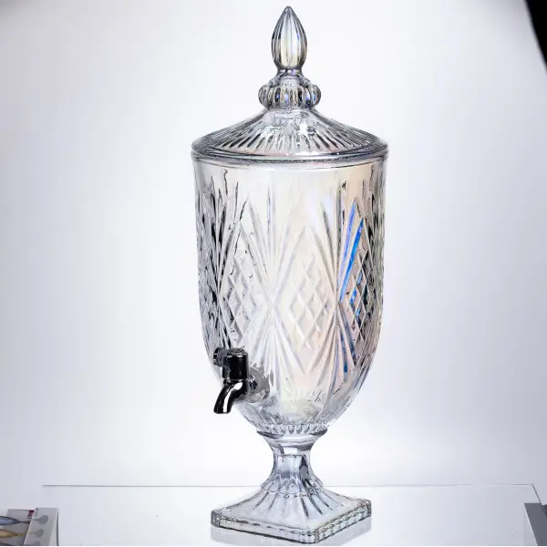 Лимонадниця Crystal Trinity 5 літрів із краном для мохіто-сока напоїв HP-19-303 (HP-19-303) - зображення 2