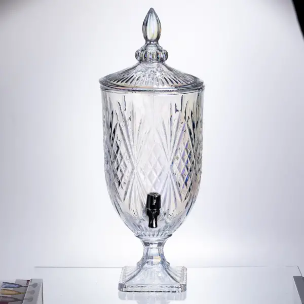 Лимонадниця Crystal Trinity 5 літрів із краном для мохіто-сока напоїв HP-19-303 (HP-19-303) - зображення 4