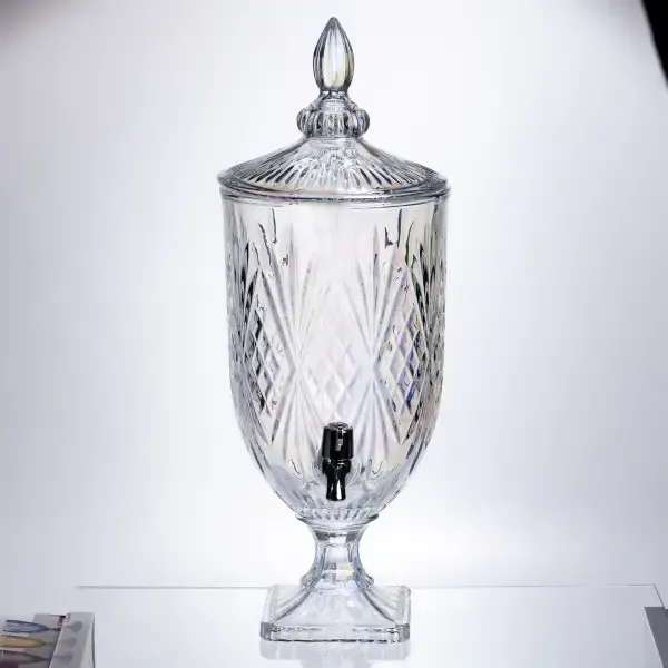 Лимонадниця Crystal Trinity 5 літрів із краном для мохіто-сока напоїв HP-19-303 (HP-19-303) - зображення 4