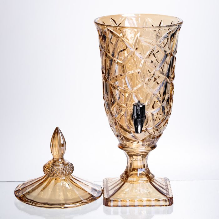 Лимонадниця з краном HP-19-307 2л глек для напоїв ємність для лимонадів amber (HP-19-307) - зображення 3