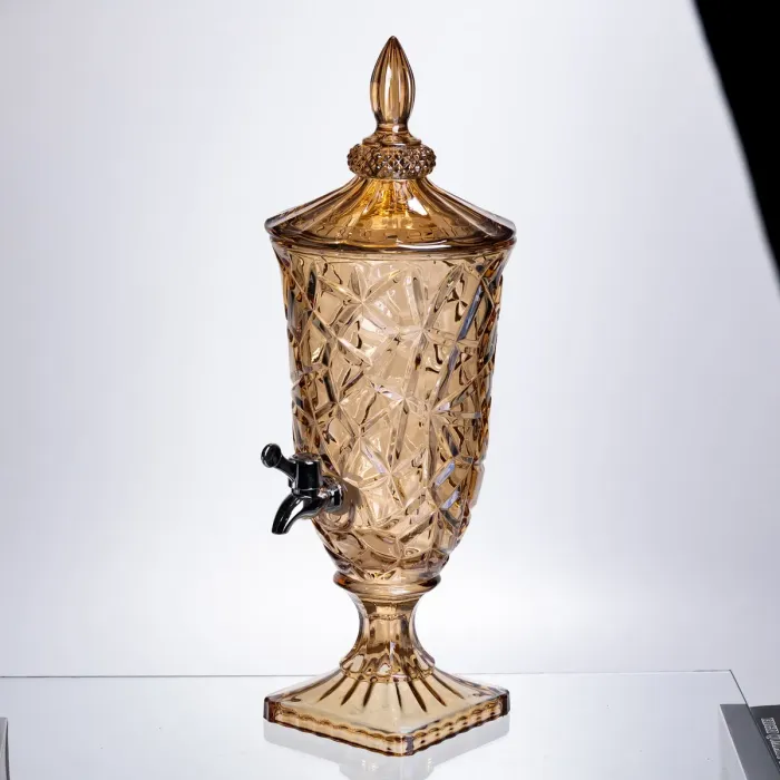 Лимонадниця з краном HP-19-307 2л глек для напоїв ємність для лимонадів amber (HP-19-307) - зображення 4