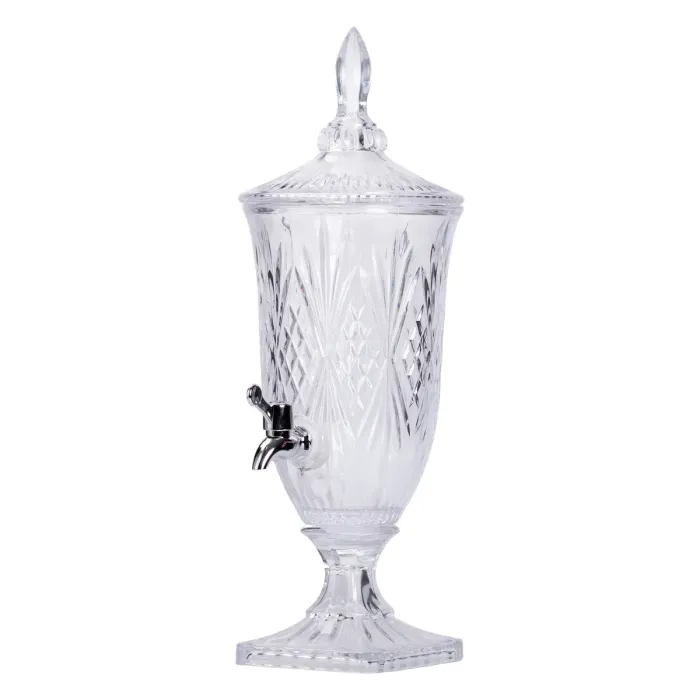 Лимонадниця з краном на ніжці скляна для напоїв 2 л 46 см HP-19-15 (HP-19-15) - зображення 3