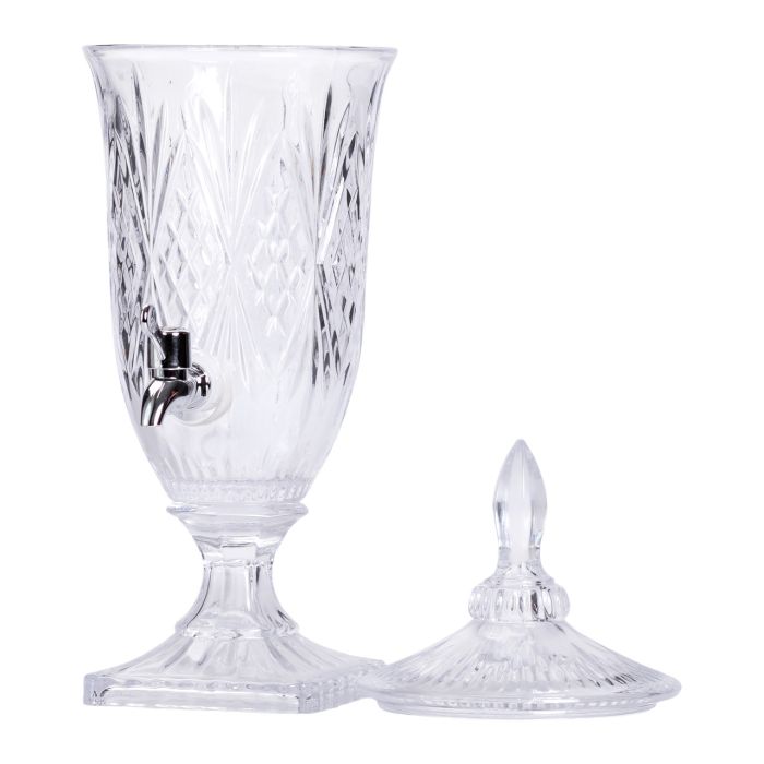 Лимонадниця з краном на ніжці скляна для напоїв 2 л 46 см HP-19-15 (HP-19-15) - изображение 6