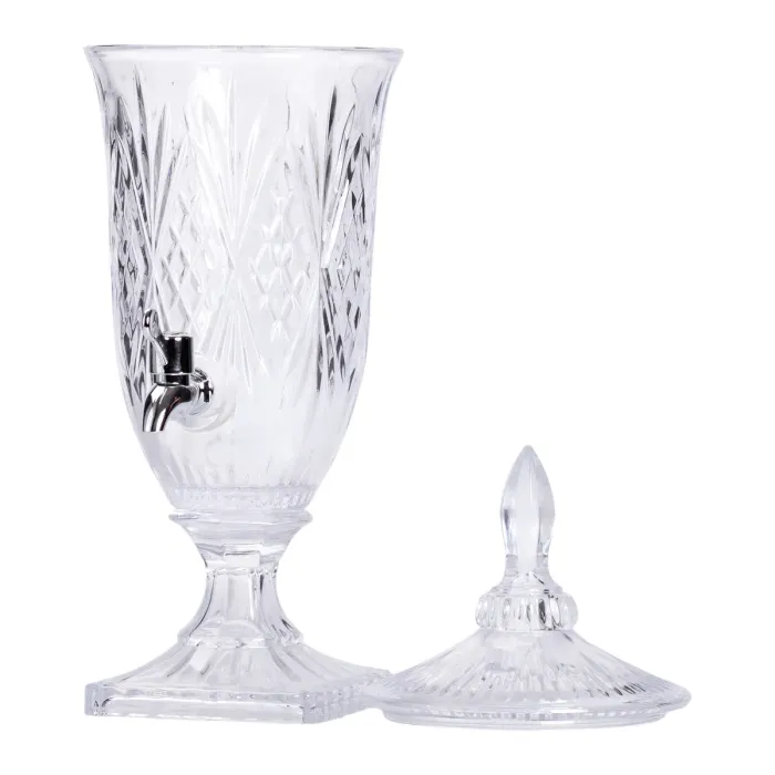 Лимонадниця з краном на ніжці скляна для напоїв 2 л 46 см HP-19-15 (HP-19-15) - зображення 6