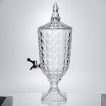 Лимонадниця з краном на підставці скляна 3 л лимонадник 48 см прозорий HP-19-18F (HP-19-18F)