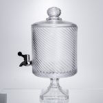 Лимонадниця з краном на підставці скляна 4,5 л прозора HP-19-3045-8 (HP-19-3045-8)