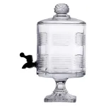 Лимонадниця з краном на підставці скляна прозора HP-19-2 (HP-19-2)