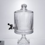 Лимонадниця з краном на підставці скляна 4,5 л прозора HP-19-3045-4 (HP-19-3045-4)