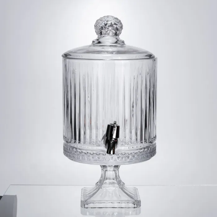 Лимонадниця з краном на підставці скляна 4,5 л прозора HP-19-3045-4 (HP-19-3045-4) - зображення 2