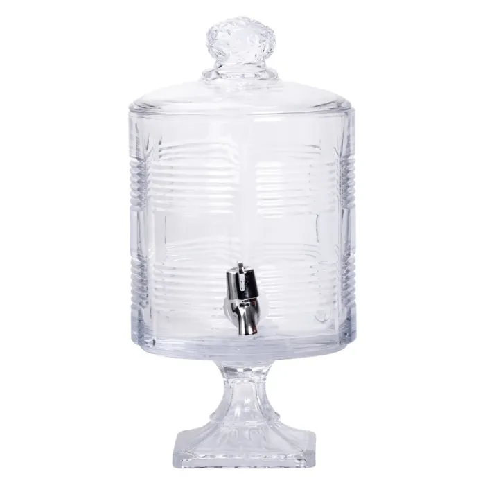 Лимонадниця з краном на підставці скляна прозора HP-19-2 (HP-19-2) - зображення 5