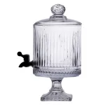 Лимонадниця з краном на підставці скляна 4.5 л лимонадник прозорий HP-19-1 (HP-19-1)