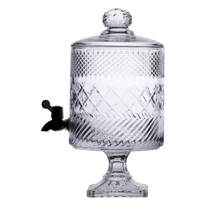 Лимонадниця з краном на підставці скляна 4.5 л Прозорий HP-19-4 (HP-19-4) - изображение 1