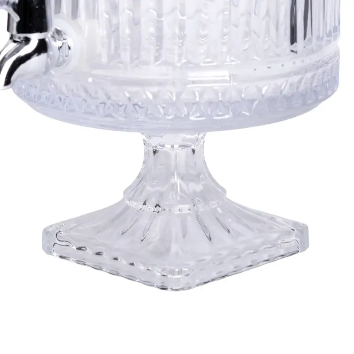 Лимонадниця з краном на підставці скляна 4.5 л лимонадник прозорий HP-19-1 (HP-19-1) - изображение 8