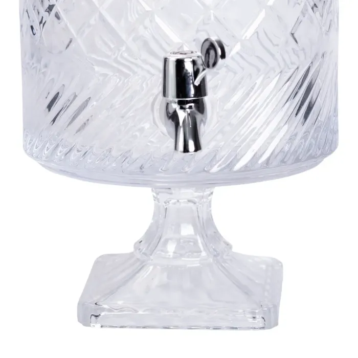 Лимонадниця з краном на підставці скляна 4.5 л Прозорий HP-19-4 (HP-19-4) - изображение 8