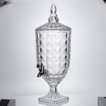 Лимонадниця з краном на підставці скляна 5 л лимонадник 51 см прозорий HP-19-18F-5 (HP-19-18F-5)