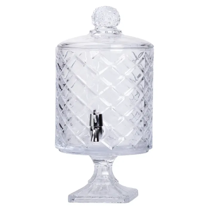 Лимонадниця з краном скляна 39 см 4.5 л на підставці HP-19-3 (HP-19-3) - изображение 5