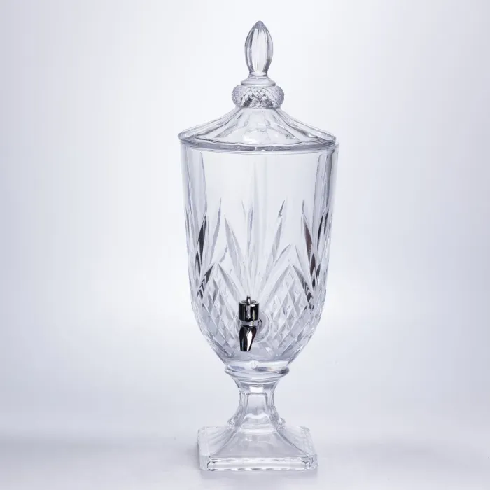 Лимонадниця з краном скляна 3 л диспенсер для напоїв лимонадник із краном HP-19-296 (HP-19-296) - изображение 1