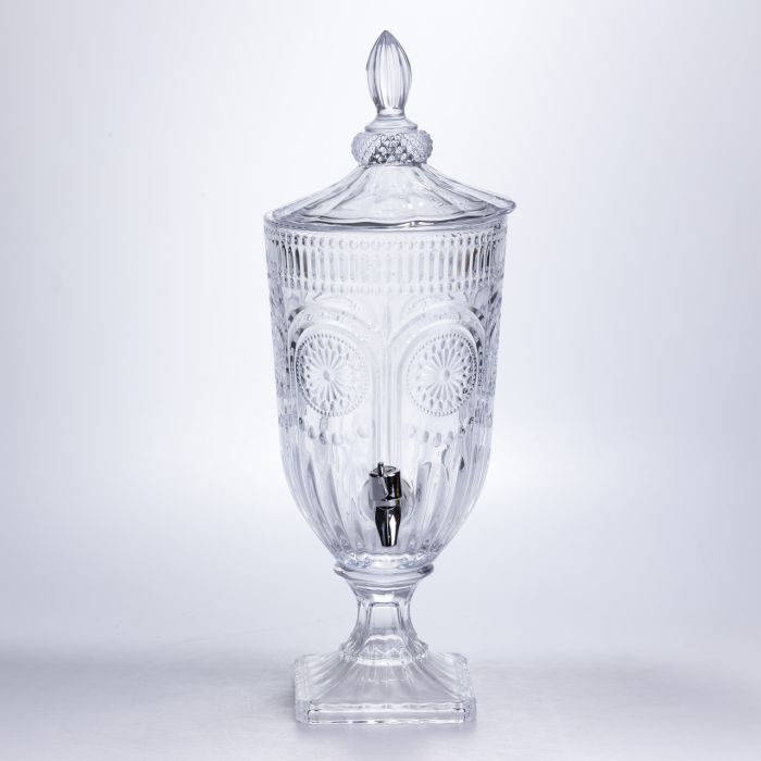 Лимонадниця з краном скляна 3 л диспенсер для напоїв лимонадник із краном HP-19-290 (HP-19-290) - зображення 1