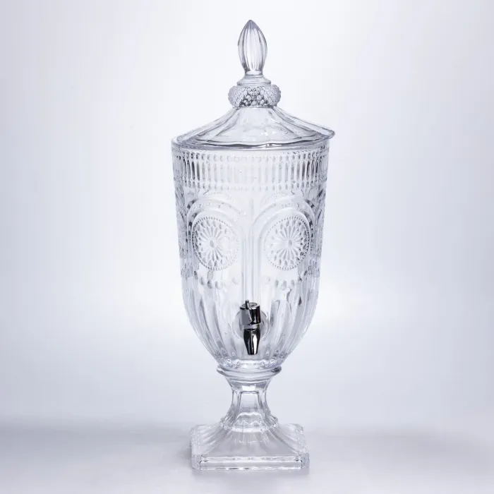 Лимонадниця з краном скляна 3 л диспенсер для напоїв лимонадник із краном HP-19-290 (HP-19-290) - зображення 1