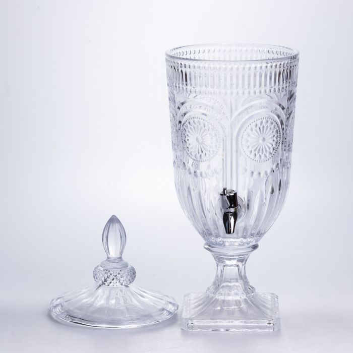 Лимонадниця з краном скляна 3 л диспенсер для напоїв лимонадник із краном HP-19-290 (HP-19-290) - зображення 2