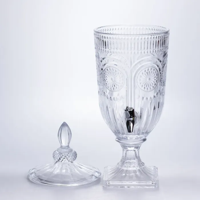 Лимонадниця з краном скляна 3 л диспенсер для напоїв лимонадник із краном HP-19-290 (HP-19-290) - зображення 2