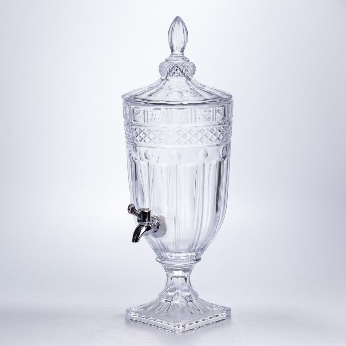 Лимонадниця з краном скляна 3 л диспенсер для напоїв лимонадник із краном HP-19-293 (HP-19-293) - зображення 1