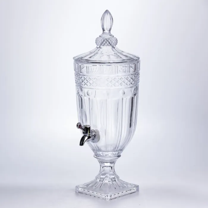 Лимонадниця з краном скляна 3 л диспенсер для напоїв лимонадник із краном HP-19-293 (HP-19-293) - зображення 1