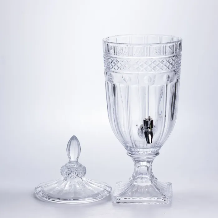 Лимонадниця з краном скляна 3 л диспенсер для напоїв лимонадник із краном HP-19-293 (HP-19-293) - зображення 3