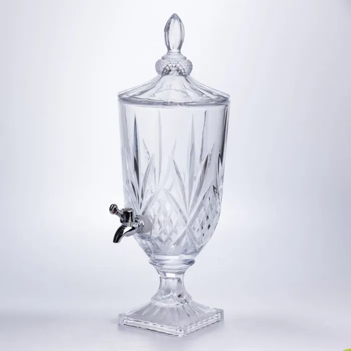 Лимонадниця з краном скляна 3 л диспенсер для напоїв лимонадник із краном HP-19-296 (HP-19-296) - изображение 3