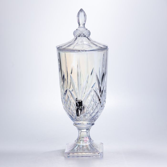 Лимонадниця з краном скляна 3 л диспенсер для напоїв лимонадник із краном Прозорий HP-19-302 (HP-19-302) - зображення 1