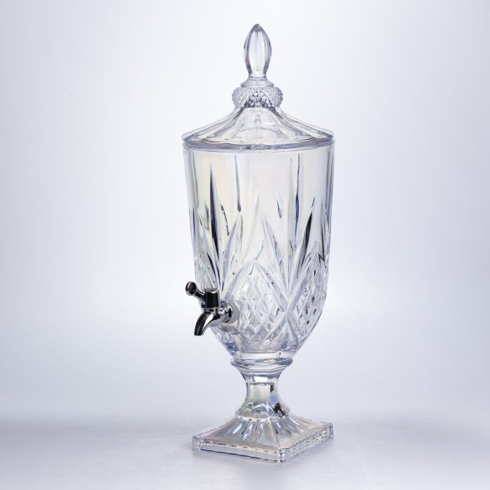 Лимонадниця з краном скляна 3 л диспенсер для напоїв лимонадник із краном Прозорий HP-19-302 (HP-19-302) - зображення 2