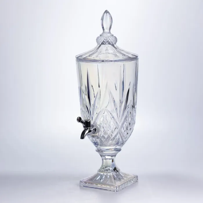 Лимонадниця з краном скляна 3 л диспенсер для напоїв лимонадник із краном Прозорий HP-19-302 (HP-19-302) - зображення 2