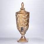 Лимонадниця з краном скляна 3 л диспенсер для напоїв лимонадник із краном Золотистий HP-19-308 (HP-19-308)