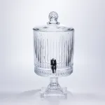 Лимонадниця з краном скляна 4.5 л диспенсер для напоїв лимонадник із краном Прозорий HP-19-285 (HP-19-285)