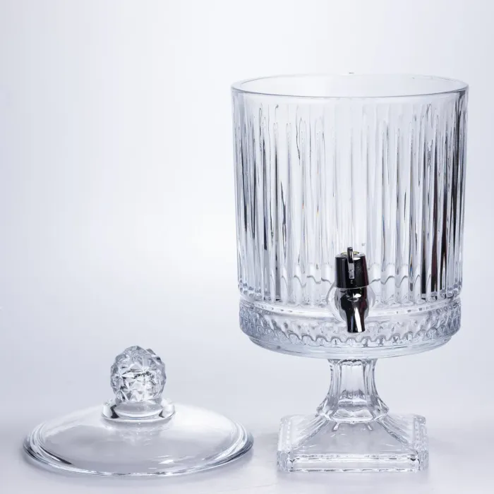 Лимонадниця з краном скляна 4.5 л диспенсер для напоїв лимонадник із краном Прозорий HP-19-285 (HP-19-285) - зображення 3