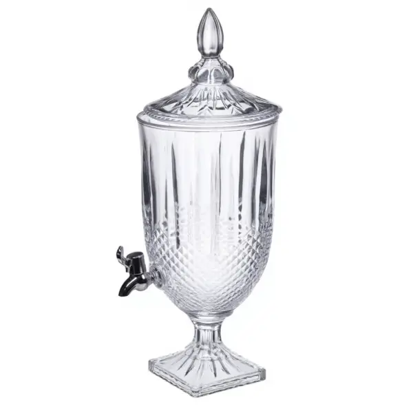 Лимонадниця скляна 3 літри з краном і кришкою HP-19-299 (HP-19-299) - зображення 1