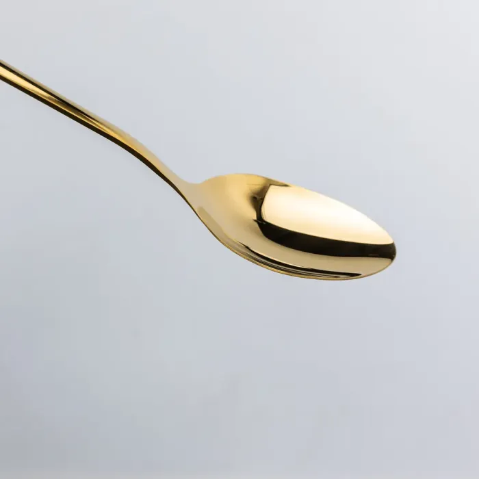 Ложка сервірувальна з нержавіючої сталі велика ложка 26.5 см Золото (HP-20-12) - изображение 2
